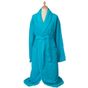 A&R Bathrobe Shawl Collar aqua_blue