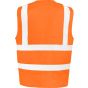 Result Heavy duty polycotton security vest fluorescent_orange