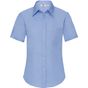 fruit of the loom Short Sleeve Poplin Shirt Lady-Fit bleu_clair
