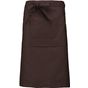 Kariban Tablier polycoton long chocolate