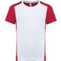 ProAct T-shirt de sport écoresponsable bicolore enfant - white/red - 10/12ans