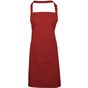 Premier Tablier bavette avec poche Colours Collection red