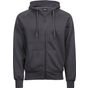 Tee Jays Hooded Zip Sweat dark_grey