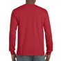 Gildan Adult T-Shirt Ultra-cotton Long Sleeve red