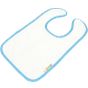 A&R Bavoir pour bébé à sublimation intégrale Babiezz® White / Light blue