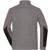 James&Nicholson Men´s Structure Fleece Jacket carbon_melange/black/red