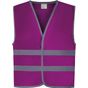 Yoko Gilet avec bordures et bandes réfléchissantes raspberry