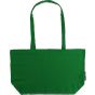 Neutral Shopping Bag, Gusset green