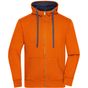 James&Nicholson Men's Lifestyle Zip-Hoody dark_orange/navy