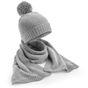 Beechfield Écharpe et bonnet à maille, en coffret cadeau light_grey_fleck