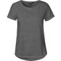 Neutral Ladies Roll Up Sleeve T-Shirt dark_heather