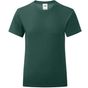 fruit of the loom Girls Iconic 150 T vert_foret