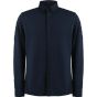 Kustom Kit Tailored Fit Pique Shirt Long Sleeve Navy