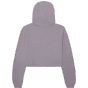 Bella Women's cropped fleece hoodie storm