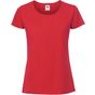 fruit of the loom Ladies Iconic 195 Ringspun Premium T rouge