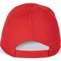 K-up Casquette polyester - 6 panneaux red
