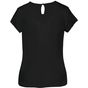 Kariban Blouse crêpe manches courtes femme black