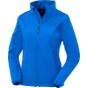 Result Recycled womens 2-Layer printable softshell jacket royal