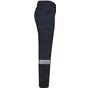 WK Designed To Work Pantalon cargo unisexe avec bas élastiqué et bande réfléchissante navy