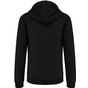 kariban sweat-shirt zippé capuche contrastée black/red