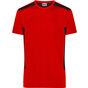 James&Nicholson Men´s Workwear T-Shirt -STRONG- red/black