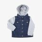 Larkwood Denim Jacket With Sweat Hood And Sleeves
