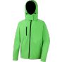 Result Mens recycled hooded softshell vivid_green/black