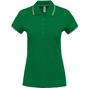 Kariban Polo manches courtes femme kelly_green/light_grey/white