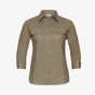 Russell Collection Ladies’ roll 3/4 sleeve fitted twill shirt