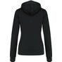 Kariban sweat-shirt zippé capuche contrastée femme black/yellow