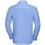 Russell Collection Men’s long sleeve tailored ultimate non-iron shirt bright_sky