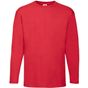 fruit of the loom Valueweight Long Sleeve T rouge