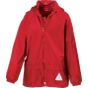 Result Junior waterproof jacket and trouser set red