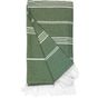 The One Towelling Recycled Hamam Towel olive_green