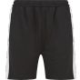 Finden+Hales Adults' knitted shorts with zip pockets black/white