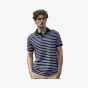 Front Row Striped jersey polo shirt