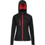 Regatta Women's Venturer 3-layer Printable Hooded Softshell Jacket black/classic_red