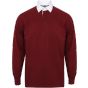 Front Row Classic rugby shirt deep_burgundy/white