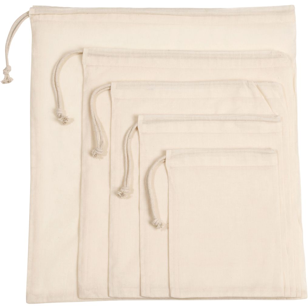 Sac à cordon coulissant en coton biologique Kimood