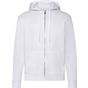 fruit of the loom Classic Hooded Sweat Jacket white