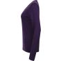 Henbury Ladies' 12gg v-neck jumper purple