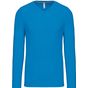 Kariban T-shirt col V manches longues tropical_blue