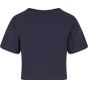 New Morning Studios Ladies cropped tee navy