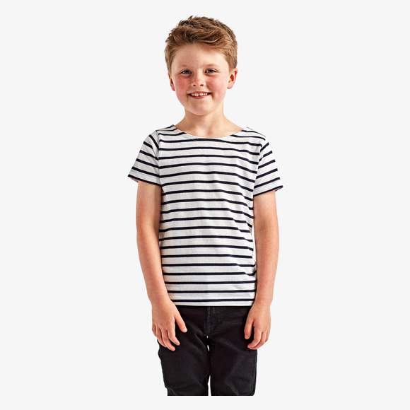 T-shirt marinière « coastal » enfant à manches courtes asquith & fox