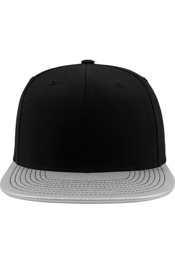 Metallic Visor Snapback - Silver