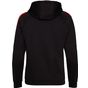 AWDis Just Hoods Sports polyester Zoodie jet_black/fire_red