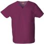 Dickies Medical Haut col V unisexe wine
