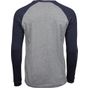 tee jays Baseball long sleeve tee heather/navy