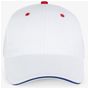 K-up Orlando - Casquette 6 panneaux white/royal_blue/red