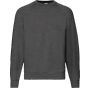 fruit of the loom Classic raglan sweat dark heather grey